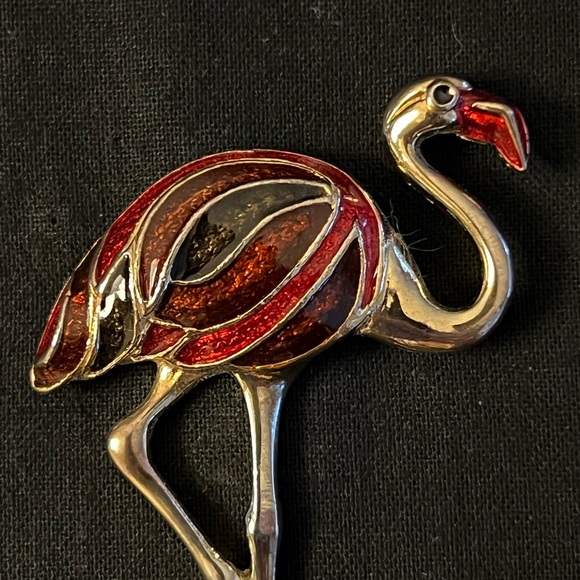Flamingo Brooch - Picture 2 of 9